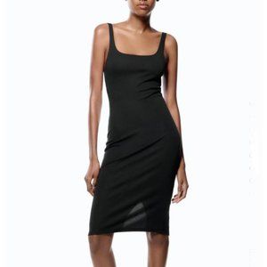 Zara Body-con Black Midi Dress